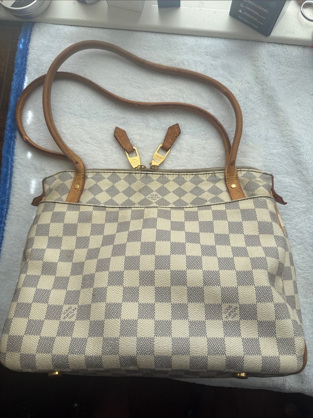 Louis Vuitton Damier Azur Figheri PM Shoulder Bag SN2132
